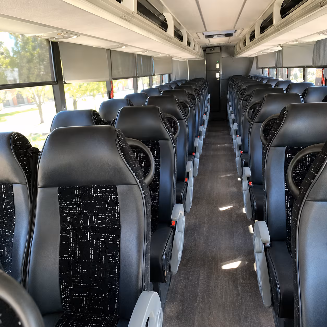 chino charter bus inside