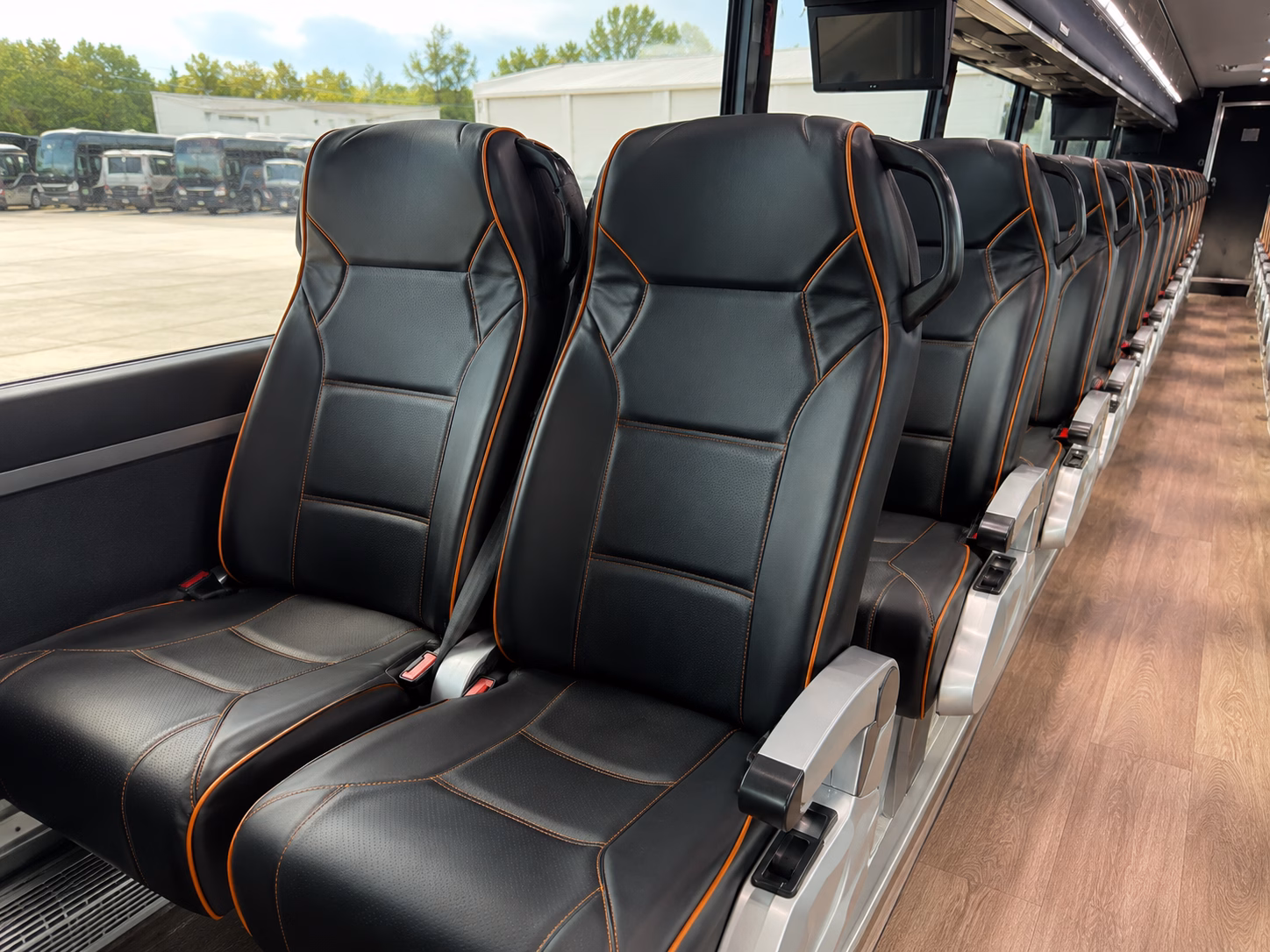 diamond bar charter bus rental interior