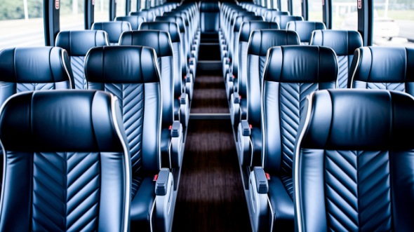 50 passenger charter bus inside